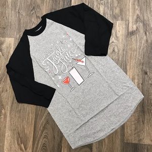 💕2/$15 NWT Soffe Holiday Sippin on Jingle Juice T